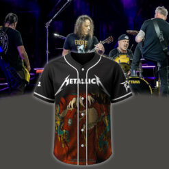metallica m72 world tour baseball jersey may 23 2025 philadelphia pennsylvania lincoln financial field monster burger demon design 1