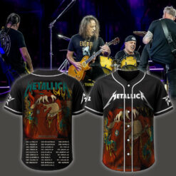 metallica m72 world tour baseball jersey may 23 2025 philadelphia pennsylvania lincoln financial field monster burger demon design