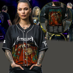 metallica m72 world tour baseball jersey may 23 2025 philadelphia pennsylvania lincoln financial field monster burger demon design 3