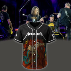 metallica m72 world tour baseball jersey may 25 2025 philadelphia pennsylvania lincoln financial field monster burger demon ii edition 1