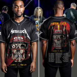 metallica m72 world tour baseball jersey may 28 2025 landover maryland northwest stadium football skeleton skull edition 4