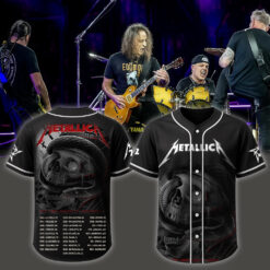 metallica m72 world tour baseball jersey may 3 2025 nashville tennessee nissan stadium coiled serpent skull abyss edition