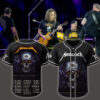 metallica m72 world tour baseball jersey may 31 2025 charlotte nc bank of america stadium third eye skull design feat pantera suicidal tendencies
