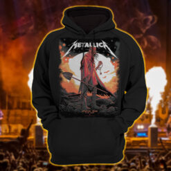 metallica m72 world tour hoodie shirt june 14 2025 houston texas nrg stadium death key reaper artwork