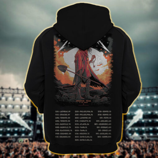 metallica m72 world tour hoodie shirt june 14 2025 houston texas nrg stadium death key reaper artwork1