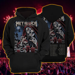 metallica m72 world tour hoodie shirt june 22 2025 santa clara california levis stadium red candle skull sorceress artwork 4