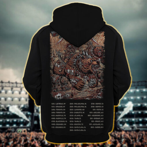 metallica m72 world tour hoodie shirt june 27 2025 denver colorado empower field at mile high barbarian bear riders artwork1