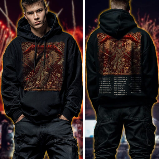 metallica m72 world tour hoodie shirt june 3 2025 atlanta georgia mercedes benz stadium flaming death angel design ft pantera suicidal tendencies 2