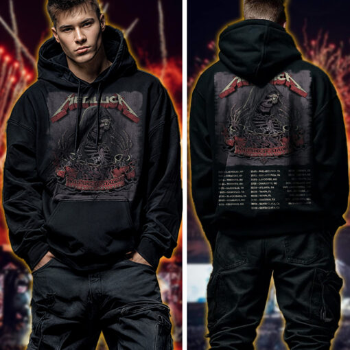 metallica m72 world tour hoodie shirt may 28 2025 landover maryland northwest stadium grim reaper skeleton poster ft pantera suicidal tendencies 2