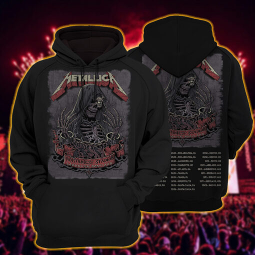 metallica m72 world tour hoodie shirt may 28 2025 landover maryland northwest stadium grim reaper skeleton poster ft pantera suicidal tendencies 4