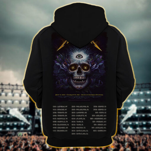 metallica m72 world tour hoodie shirt may 31 2025 charlotte north carolina bank of america stadium third eye skull art ft pantera suicidal 1tendencies11
