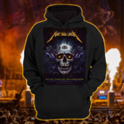 metallica m72 world tour hoodie shirt may 31 2025 charlotte north carolina bank of america stadium third eye skull art ft pantera suicidal tendencies