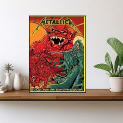 metallica m72 world tour july 14 2024 madrid spain estadio civitas metropolitano concert poster canvas wall art 1