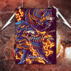 metallica m72 world tour july 7 2024 warsaw poland pge narodowy concert poster canvas wall art 2