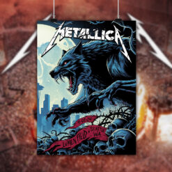 metallica m72 world tour september 1 2024 seattle washington lumen field werewolf 2 poster canvas wall art 2