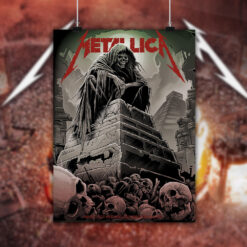 metallica m72 world tour september 20 2024 mexico city estadio gnp seguros grim reaper poster canvas wall art 2