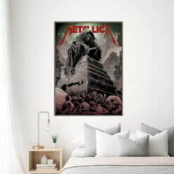 metallica m72 world tour september 20 2024 mexico city estadio gnp seguros grim reaper poster canvas wall art 3