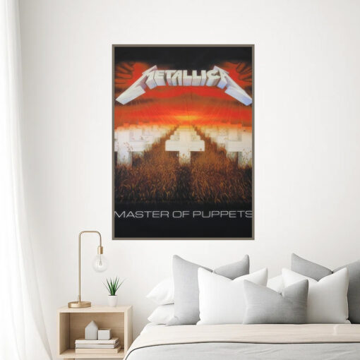 metallica master of puppets poster iconic 1986 album cover art wall print 3