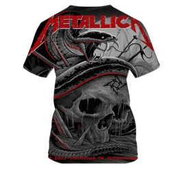 metallica may 1 nashville 3d aop tour shirt skull serpent design 2