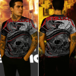metallica may 1 nashville 3d aop tour shirt skull serpent design 4