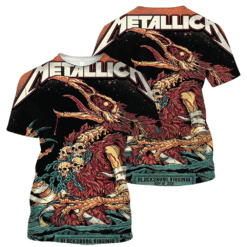 metallica may07 2025 virginia horror bird demon shirt 3d aop