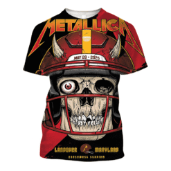 metallica may28 2025 maryland boneplayer tour shirt 3d aop 1