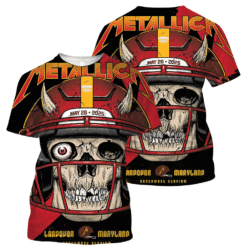 metallica may28 2025 maryland boneplayer tour shirt 3d aop
