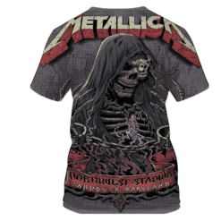 metallica may28 2025 skeletonchains maryland tour 3d aop shirt 2
