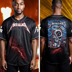 metallica nashville 2025 baseball jersey skullfire titans at nissan stadium 2
