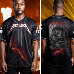 metallica nashville 2025 baseball jersey venom skull storm at nissan stadium 2