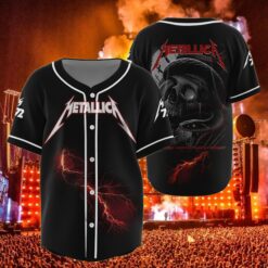 metallica nashville 2025 baseball jersey venom skull storm at nissan stadium