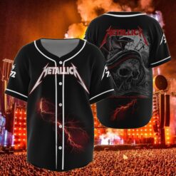 metallica nashville 2025 baseball jersey viper skull live at nissan stadium