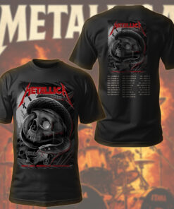 metallica nashville 2025 serpent skull tee official m72 tour shirt