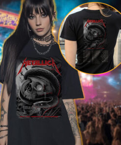metallica nashville 2025 serpent skull tee official m72 tour shirt 3