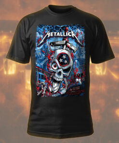 metallica nashville 2025 skull badge tee m72 world tour shirt may 3 2025 1
