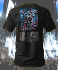 metallica nashville 2025 skull badge tee m72 world tour shirt may 3 2025 2