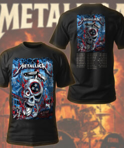 metallica nashville 2025 skull badge tee m72 world tour shirt may 3 2025