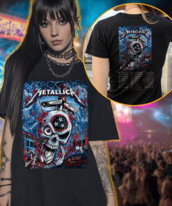 metallica nashville 2025 skull badge tee m72 world tour shirt may 3 2025 3