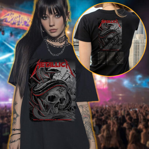 metallica nashville 2025 venom skull tee m72 tour shirt may 1 2025 3