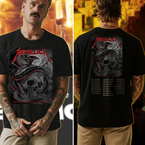 metallica nashville 2025 venom skull tee m72 tour shirt may 1 2025 4