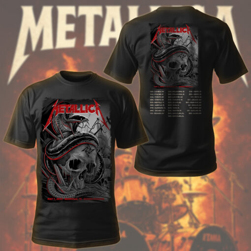 metallica nashville 2025 venom skull tee m72 tour shirt may 1 2025