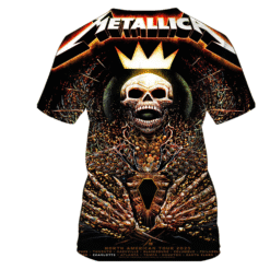 metallica north american 2025 crown skeleton 3d aop shirt 2