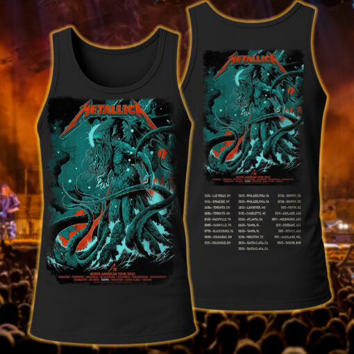 metallica north american 2025 tank tentacle horror art style