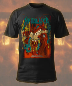 metallica philadelphia 2025 art tee meltdown demon serpent graphic shirt 1