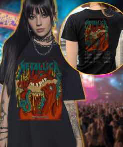 metallica philadelphia 2025 art tee meltdown demon serpent graphic shirt 3