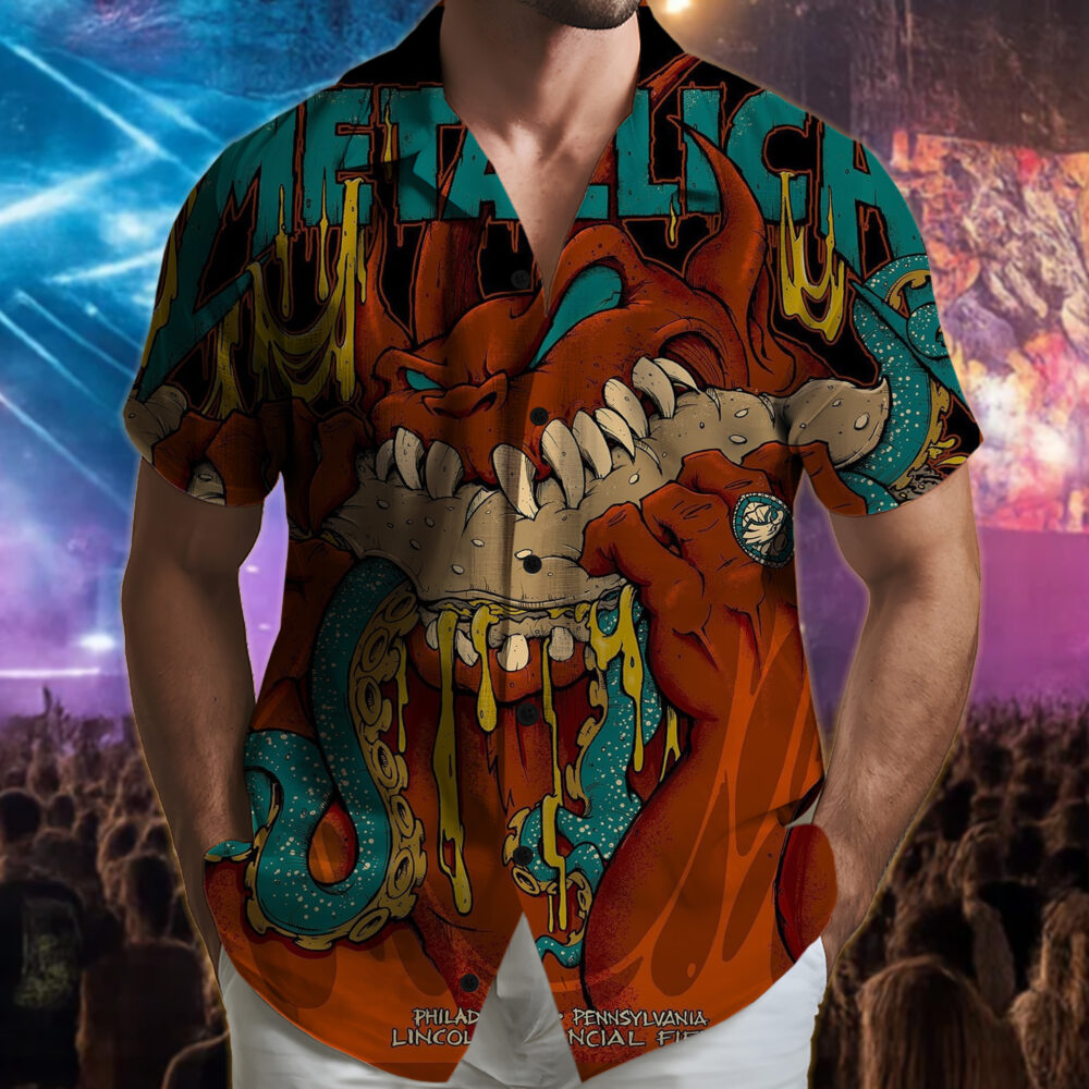 metallica philadelphia 2025 hawaiian shirt demon feast edition