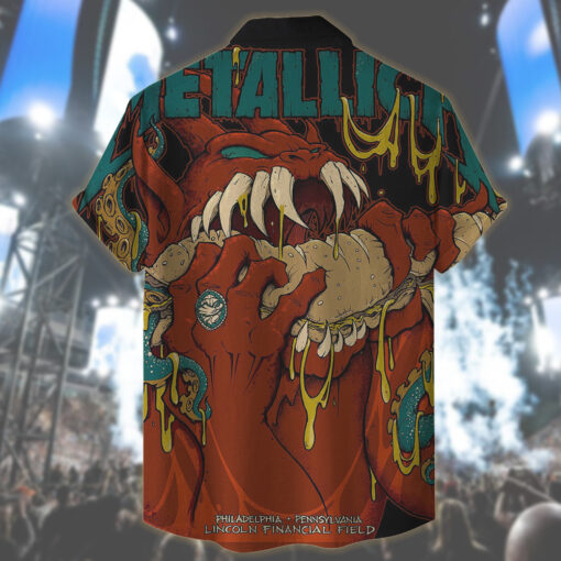 metallica philly 2025 hawaiian shirt demon burger edition 2