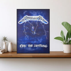 metallica ride the lightning poster official classic 1984 album cover art print 1