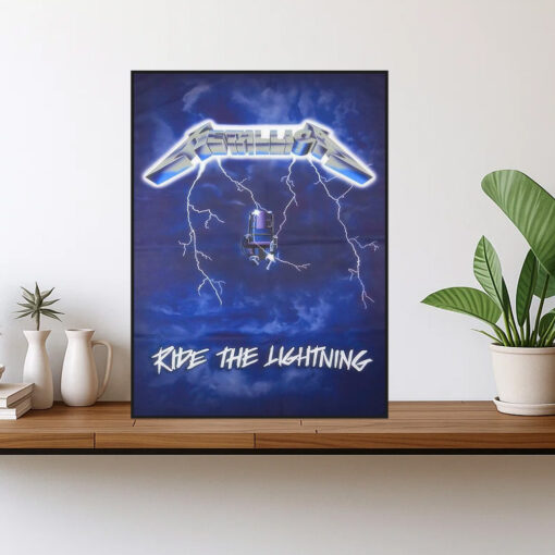 metallica ride the lightning poster official classic 1984 album cover art print 1