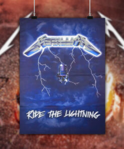 metallica ride the lightning poster official classic 1984 album cover art print 2